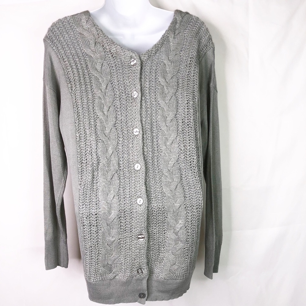 The Limited Double V-Neck Button Back Sweater - image 3